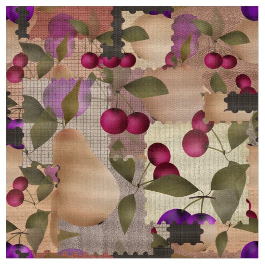Früchte, Patchwork Stoff (Muster)