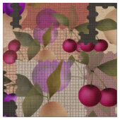 Früchte, Patchwork Stoff (Nahaufnahme)