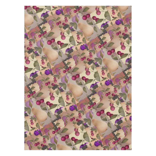 Früchte, Patchwork Tischdecke (Vorderseite)
