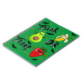 Früchte probieren oder behandeln notizblock (Linke Seite)