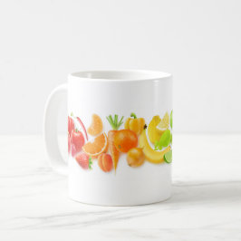 Früchte Regenbogen Kaffeetasse
