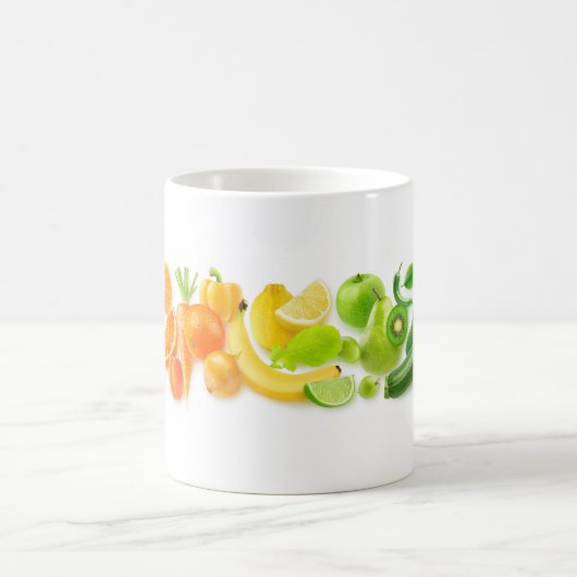 Früchte Regenbogen Kaffeetasse (Mittel)