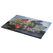 FRÜCHTE/ROTE WEISSE GRABEN UND FARBEN DER SAISON SCHNEIDEBRETT (Ecke)