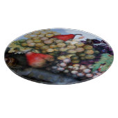 FRÜCHTE/ROTE WEISSE GRABEN UND FARBEN DER SAISON SCHNEIDEBRETT (Ecke)