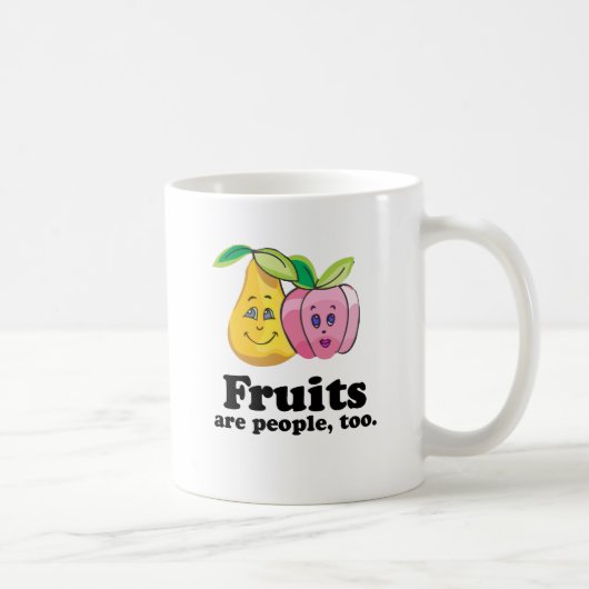Früchte sind auch Menschen Kaffeetasse (Rechts)
