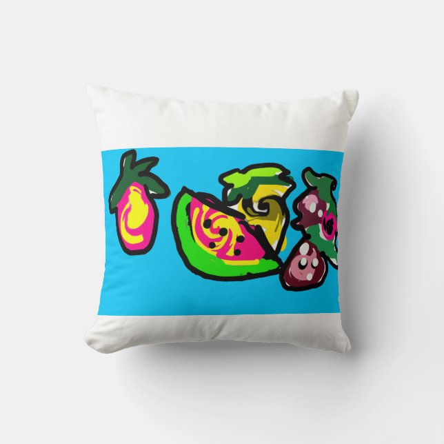 Früchte sind Kunst Spaß  Kissen (Vorderseite)