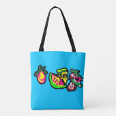Früchte sind Kunst Spaß  Tasche (Rückseite)