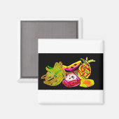 Früchte Sommerfreude Magnet (Vorderseite/Rückseite)