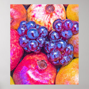 Früchte-Stillleben-Kunst Poster