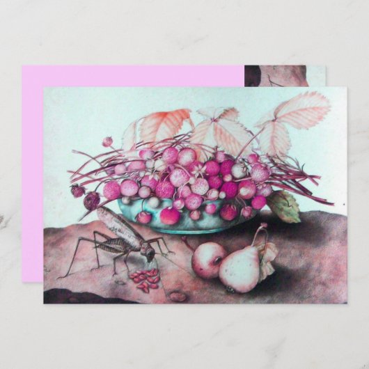 FRÜCHTE/STRAWBERRIEN UND ERBEN DER SAISON ANKÜNDIGUNG (Vorne/Hinten)