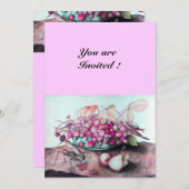 FRÜCHTE/STRAWBERRIEN UND ERBEN DER SAISON EINLADUNG (Vorne/Hinten)