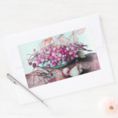 FRÜCHTE/STRAWBERRIEN UND ERBEN DER SAISON RECHTECKIGER AUFKLEBER (Umschlag)