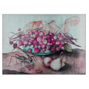 FRÜCHTE/STRAWBERRIEN UND ERBEN DER SAISON SCHNEIDEBRETT