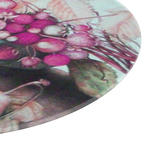 FRÜCHTE/STRAWBERRIEN UND ERBEN DER SAISON SCHNEIDEBRETT (Ecke)