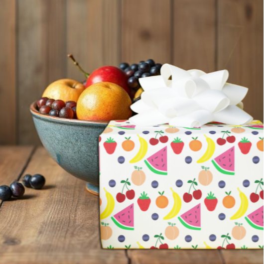 Früchte Two-tti Frutti 2. Geburtstag Geschenkpapier