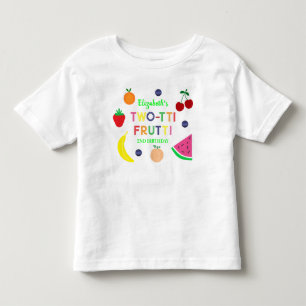 Früchte Two-tti Frutti 2. Geburtstag Kleinkind T-shirt