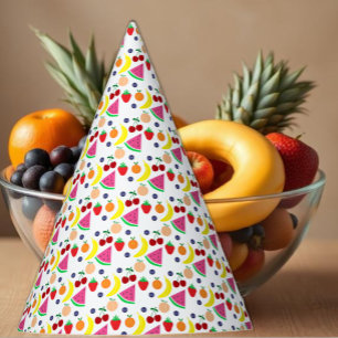 Früchte Two-tti Frutti 2. Geburtstag Partyhütchen