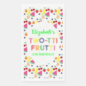 Früchte Two-tti Frutti 2. Geburtstag Servietten (Vorderseite)