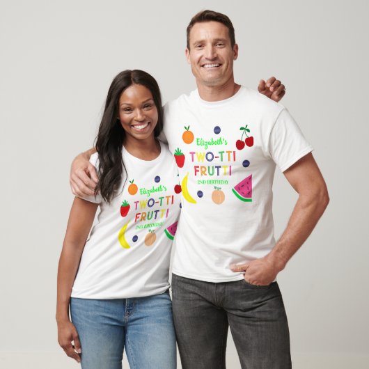 Früchte Two-tti Frutti 2. Geburtstag T-Shirt (Unisex)