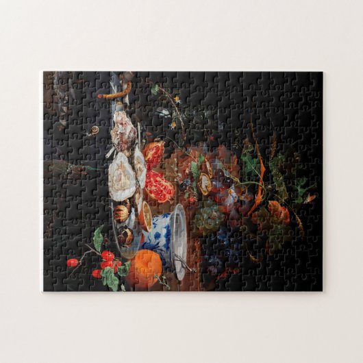 Früchte und Austern von Abraham Mignon Puzzle (Horizontal)