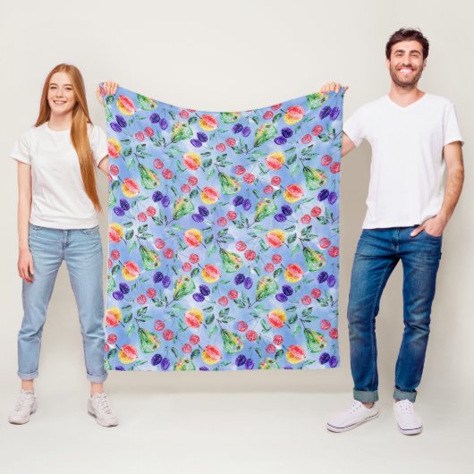 Früchte und Beeren. Fleecedecke (Beispiel)
