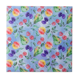 Früchte und Beeren. Fliese