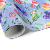 Früchte und Beeren. Geschenkpapier (Rolleneckpunkt)