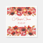 Früchte und Blume Garlands Paper Napkin Serviette (Vorderseite)