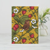 Früchte und Erdbeeren auf Mustrard (Stehend Vorderseite)