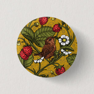 Früchte und Erdbeeren auf Mustrard Button