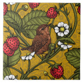 Früchte und Erdbeeren auf Mustrard Fliese (Vorderseite)