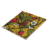 Früchte und Erdbeeren auf Mustrard Fliese (Seite)