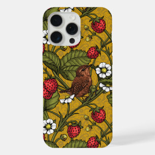 Früchte und Erdbeeren auf Mustrard iPhone 15 Pro Max Hülle