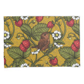 Früchte und Erdbeeren auf Mustrard Kissenbezug (Vorderseite-Rechts)