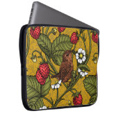 Früchte und Erdbeeren auf Mustrard Laptopschutzhülle (Vorne Rechts)