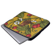 Früchte und Erdbeeren auf Mustrard Laptopschutzhülle (Vorne Knopf)