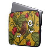 Früchte und Erdbeeren auf Mustrard Laptopschutzhülle (Vorderseite Links)