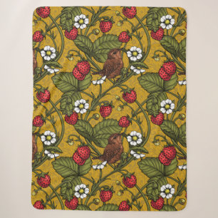 Früchte und Erdbeeren auf Mustrard Sherpadecke