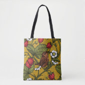 Früchte und Erdbeeren auf Mustrard Tasche (Vorderseite)