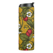 Früchte und Erdbeeren auf Mustrard Thermosbecher (Nach links gedreht)