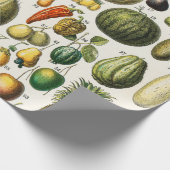 Früchte und Gemüse Geschenkpapier (Ecke)