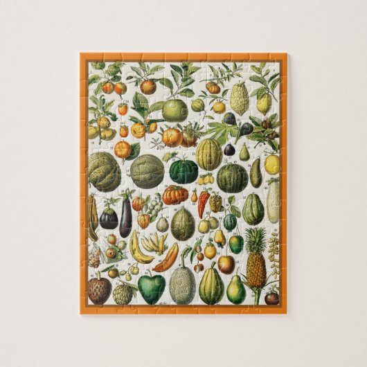 Früchte und Gemüse Puzzle (Vertikal)
