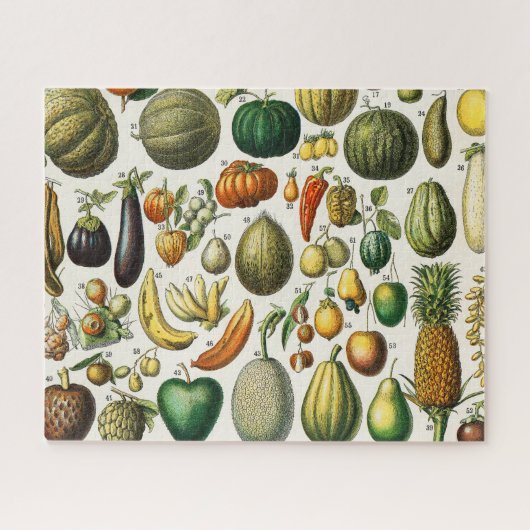 Früchte und Gemüse Puzzle (Horizontal)