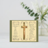 Früchte und Geschenke aus der heiligen Spirituosen Postkarte (Stehend Vorderseite)