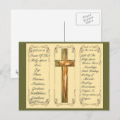 Früchte und Geschenke aus der heiligen Spirituosen Postkarte (Vorne/Hinten)