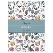 Früchte und Katzen Klemmbrett (Rückseite)