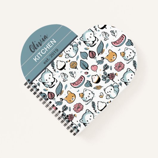 Früchte und Katzen Notizblock (Vorderseite)