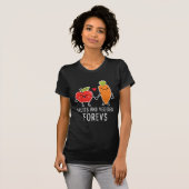 Früchte und Veggies Forevs veganer NahrungVeggie T-Shirt (Vorne ganz)
