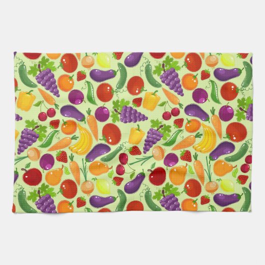 Früchte und Veggies Küchentücher (Horizontal)