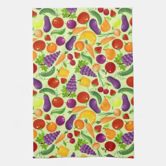 Früchte und Veggies Küchentücher (Vertikal)